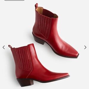Madewell Ingrid Red Boots